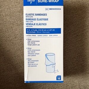 Medline Beige Elastic Bandages with Clips